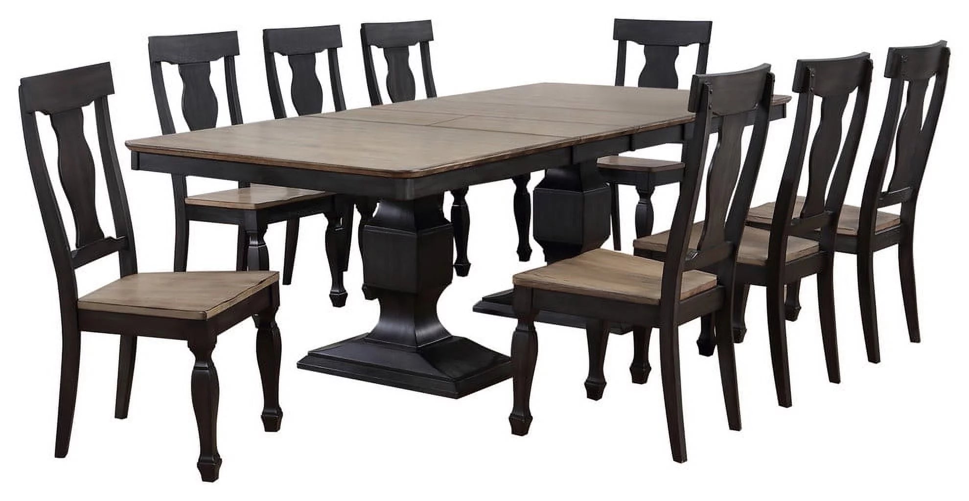 9 Piece Extendable Dining Table and 8 Chairs Set V4562