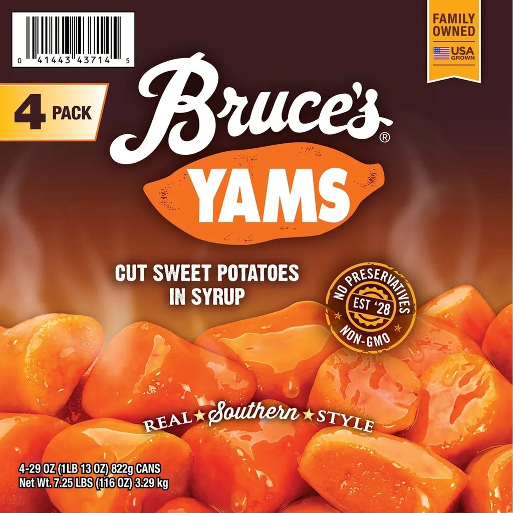 29 Ounce Pack of 4 Cut Yams D9624