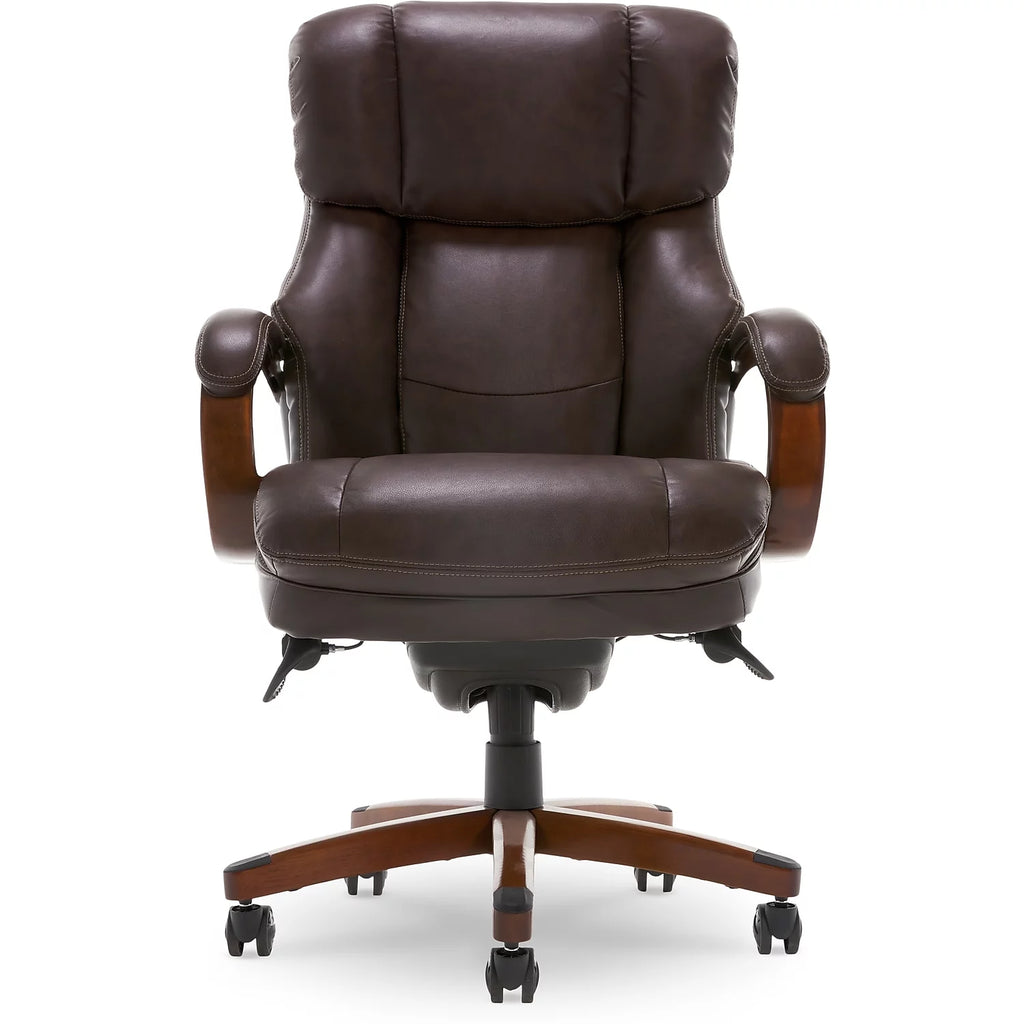 Biscuit Brown Faux Leather Ergonomic Executive Chair Y611
