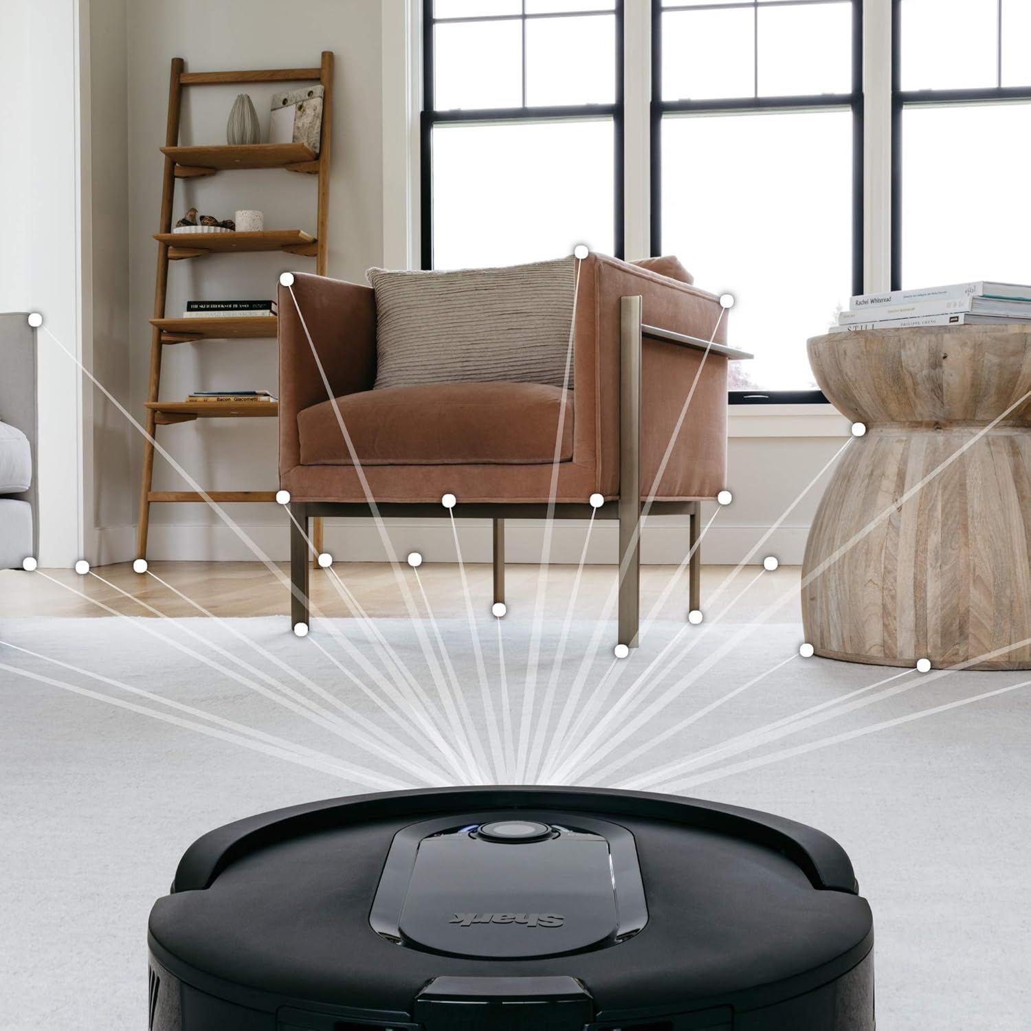 Black Wi-Fi Connected Robot Vacuum P452