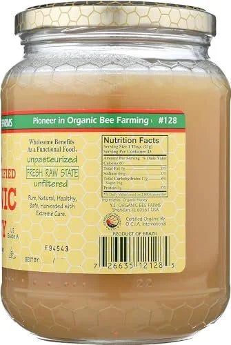 32oz Pack of 2 Raw Organic Honey I941