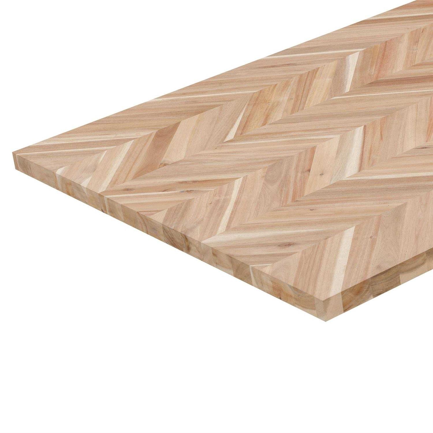 Natural Straight Butcher Block Acacia Countertop W3044