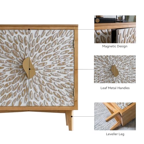Farmhouse Sideboard with Wood Legs O774