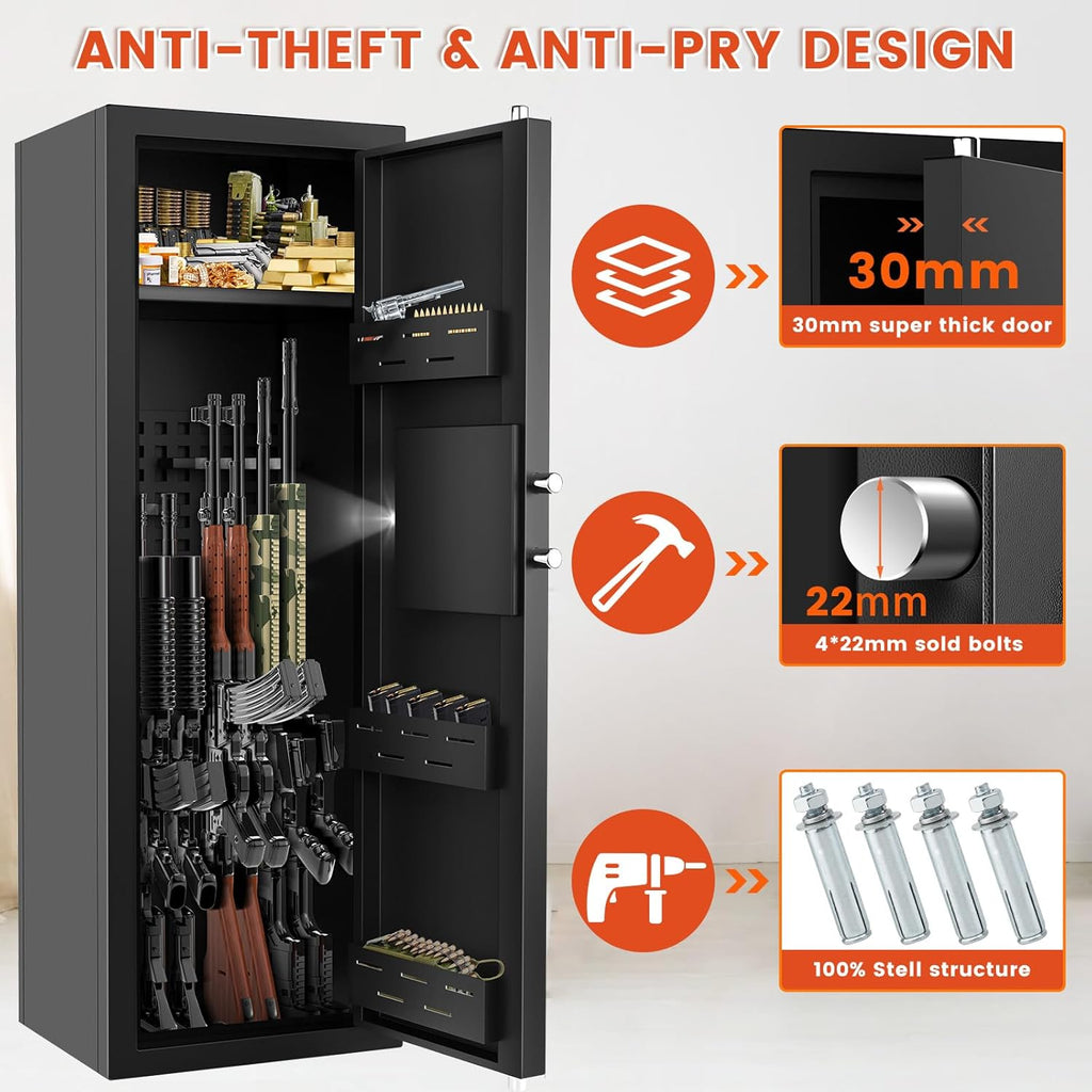 Fireproof Gun Safe with Combination & Spare Keys F11563
