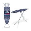 Grey 4-Leg Freestanding Full Size Ironing Board with Iron Rest M427