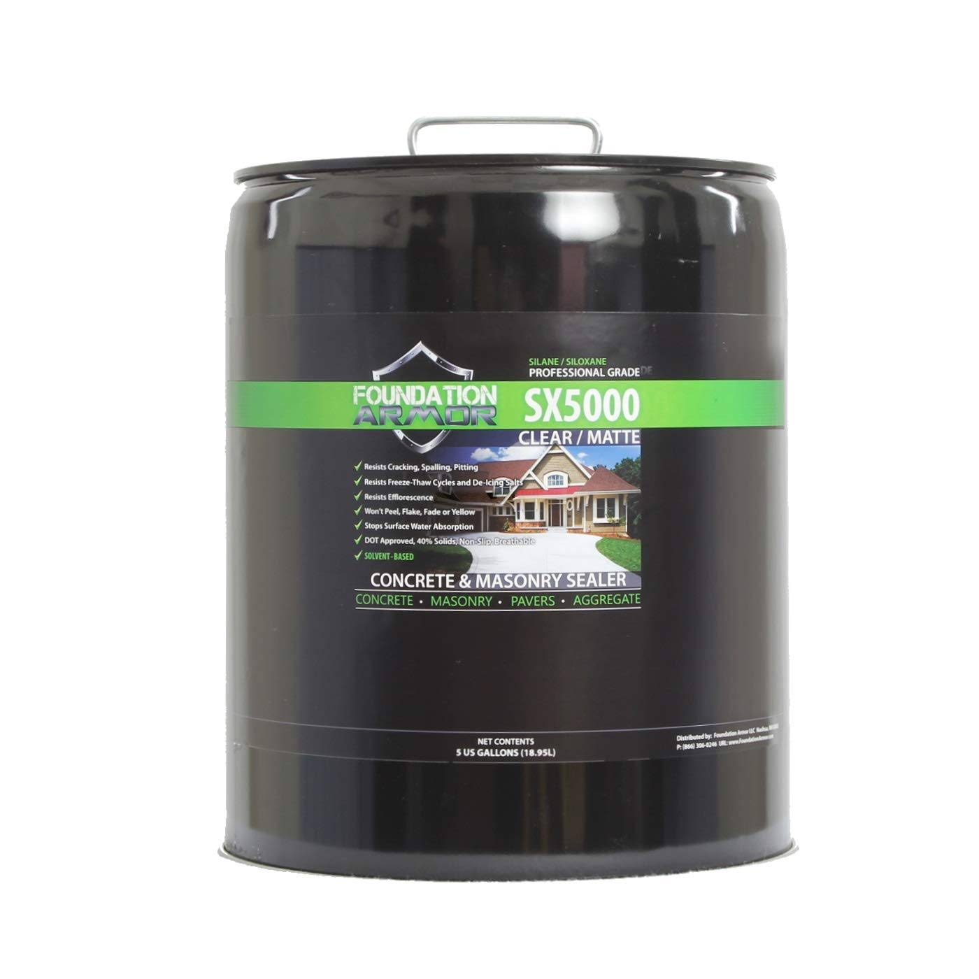 Penetrating Silane Siloxane Concrete Sealer (5 Gal) O50046