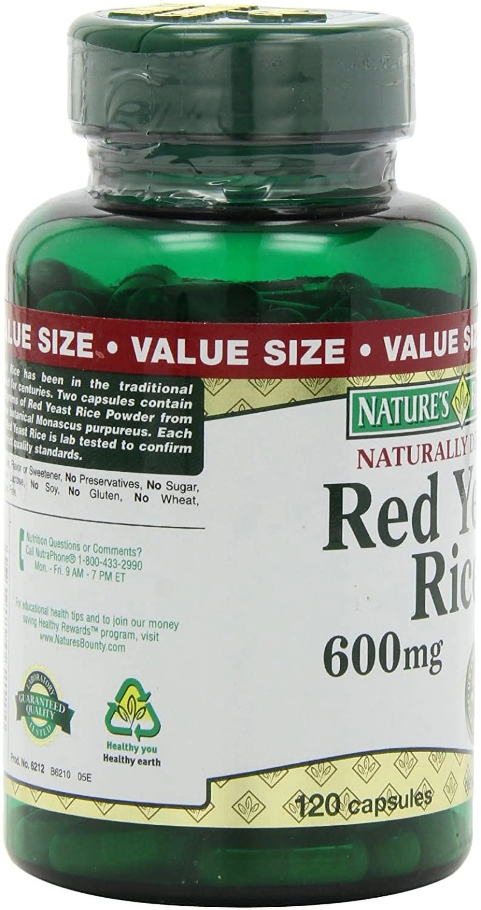 Red Yeast Rice 600mg 120 Capsules (Pack of 6) B538