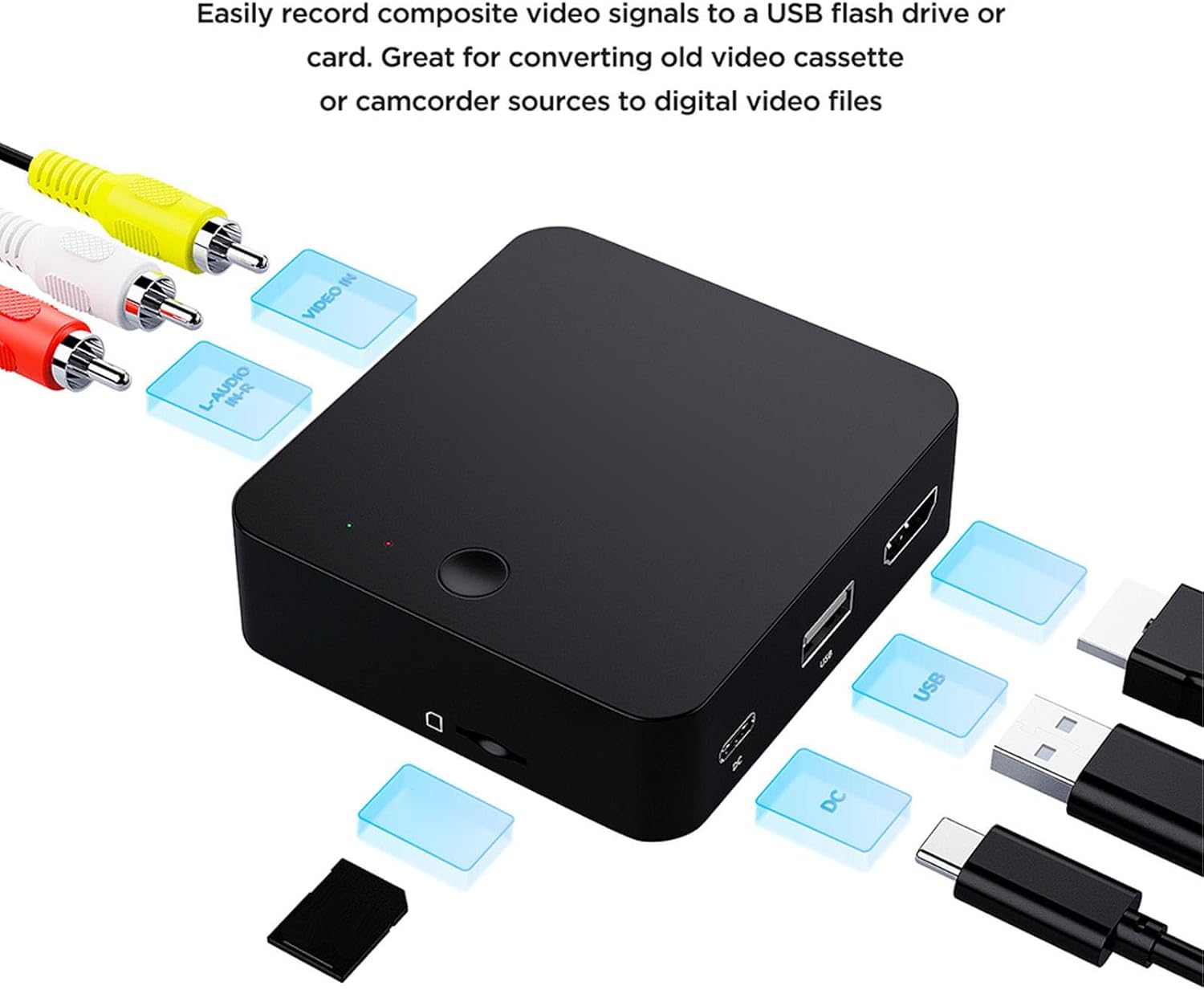 AV Recorder Video Capture for Converting and Recording Video Z486