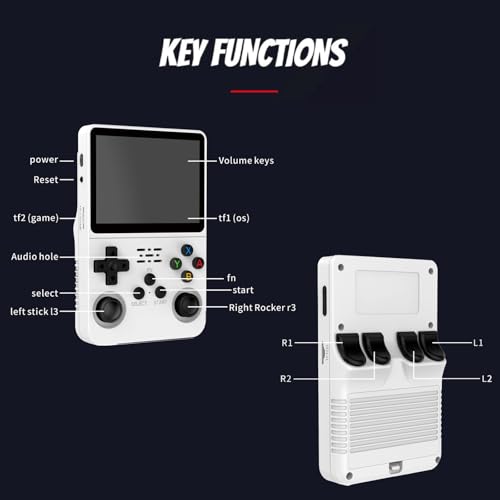 White 3.5-Inch IPS Screen Retro Handheld Gaming Console M259527