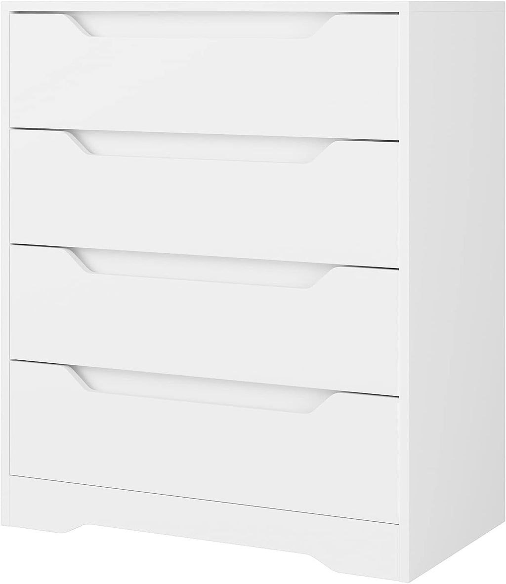 4 Drawer Wood Dresser with Storage O325944