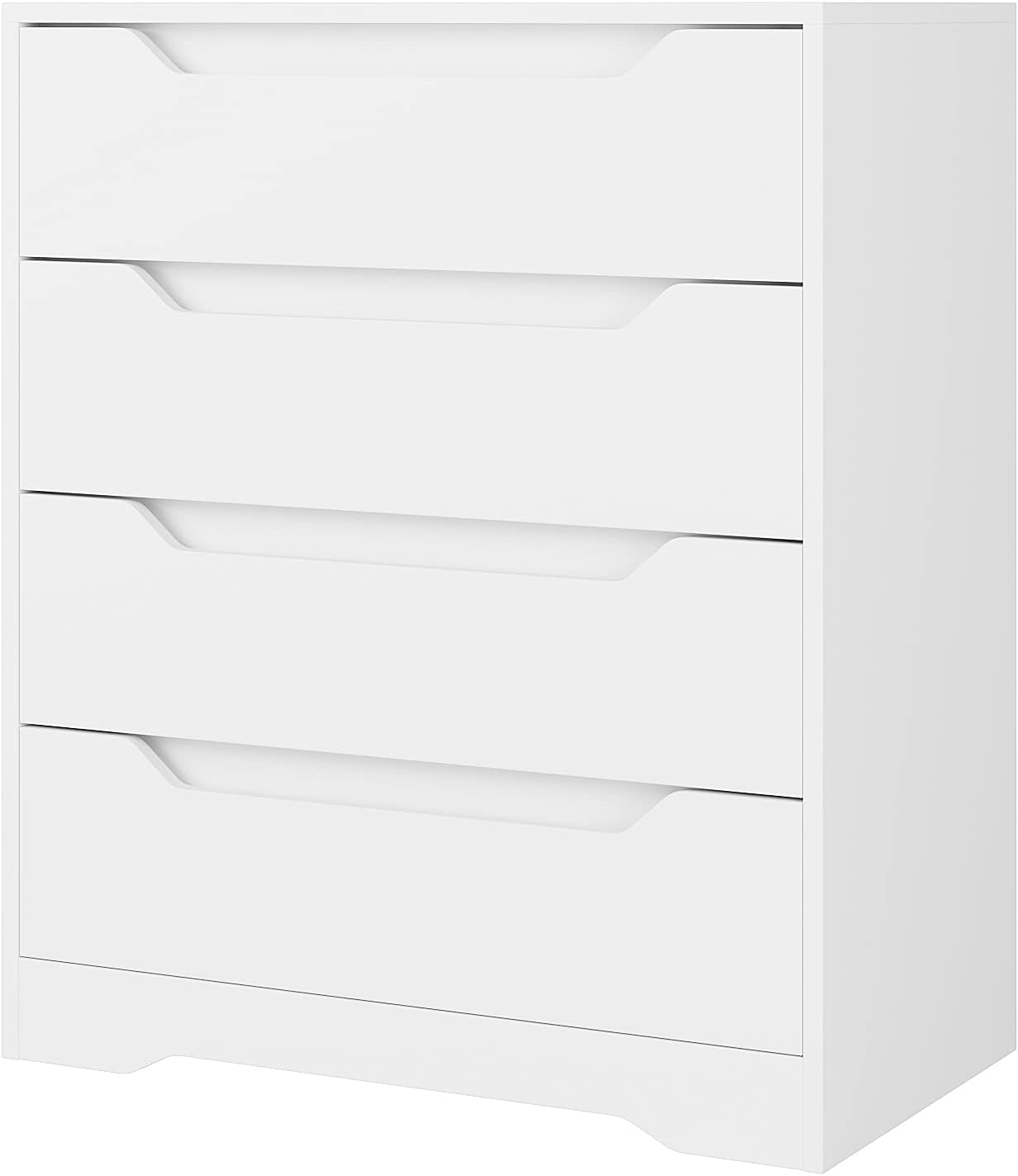 4 Drawer Wood Dresser with Storage O325944