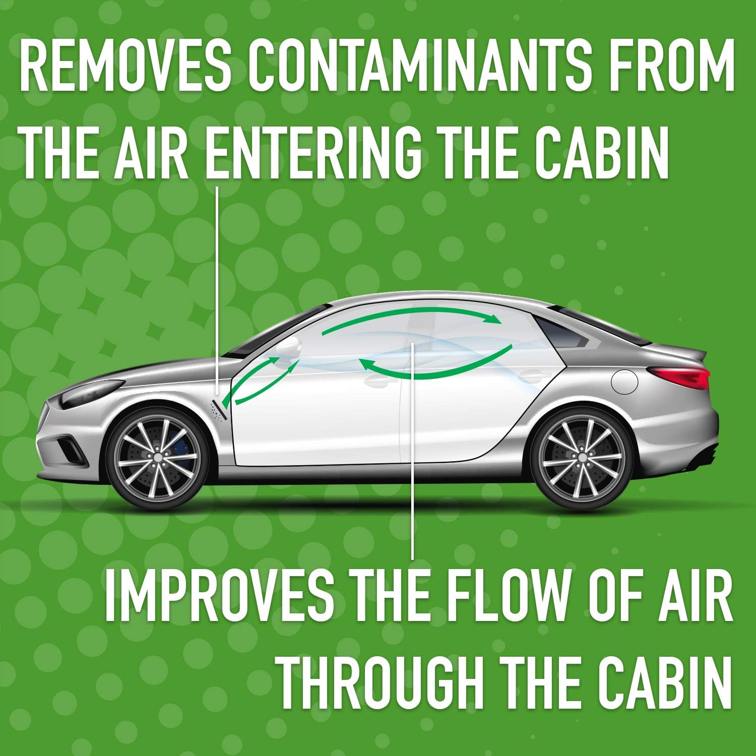 Upgraded High Efficiency Cabin Air Filter with Baking Soda W5320