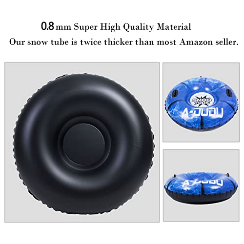 47 Inch Inflatable Snow Sled with Carrying Bag O837