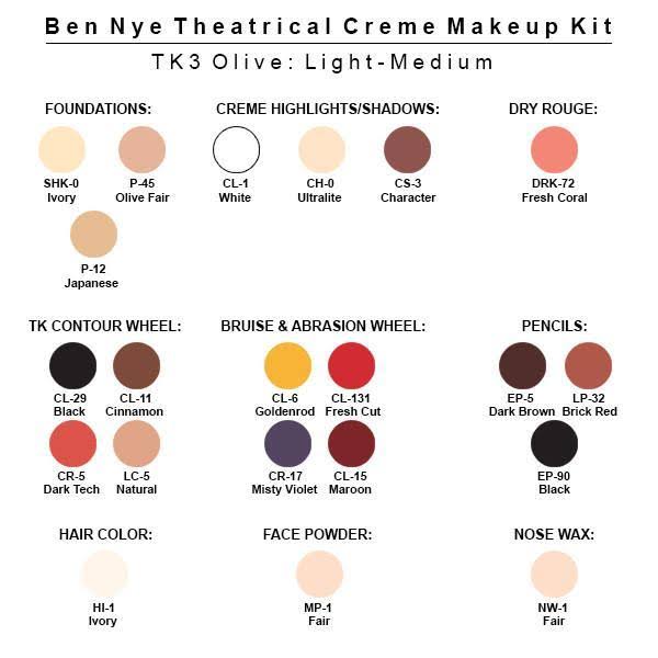 Light-Medium Theatrical Pro Makeup Kit T751042