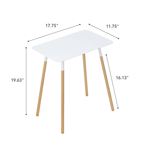 White Rectangular Side Table Z177826