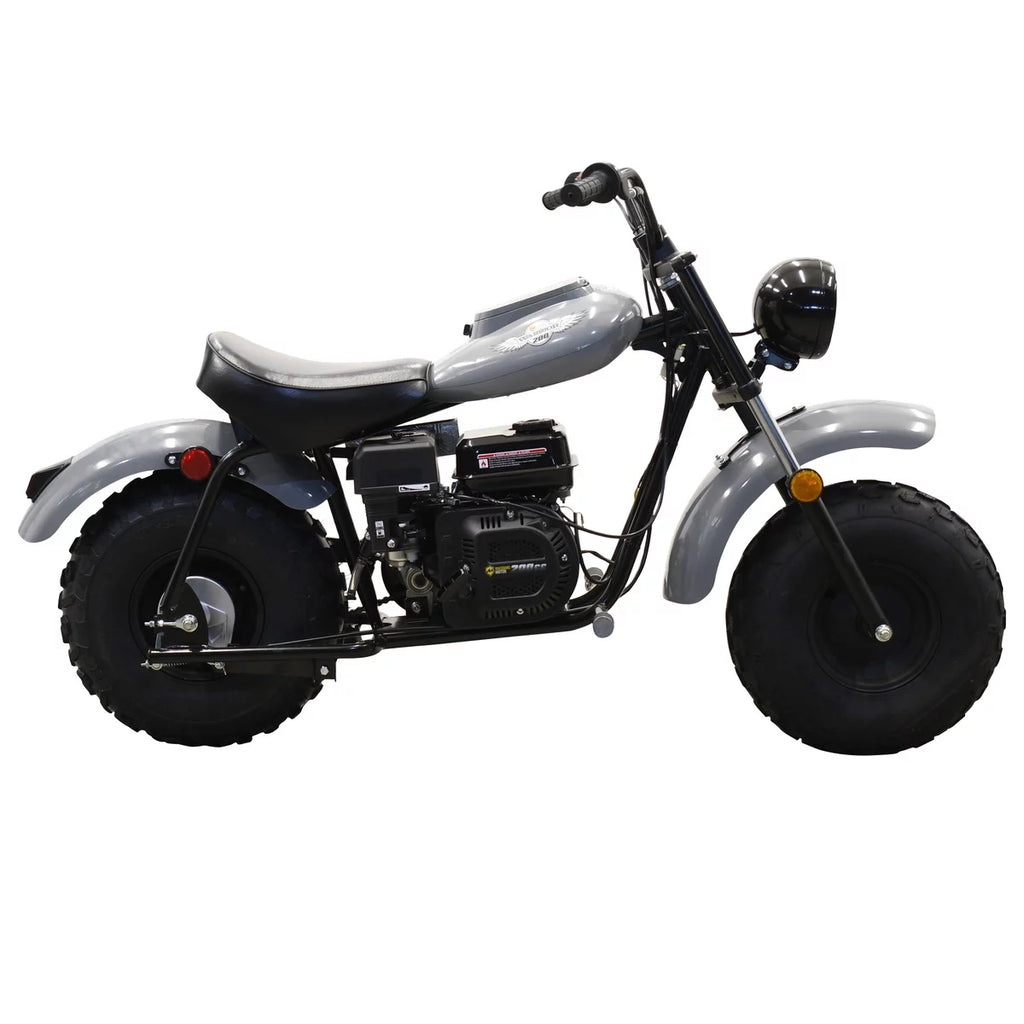Gray 200cc Gas Powered Mini Bike F722612