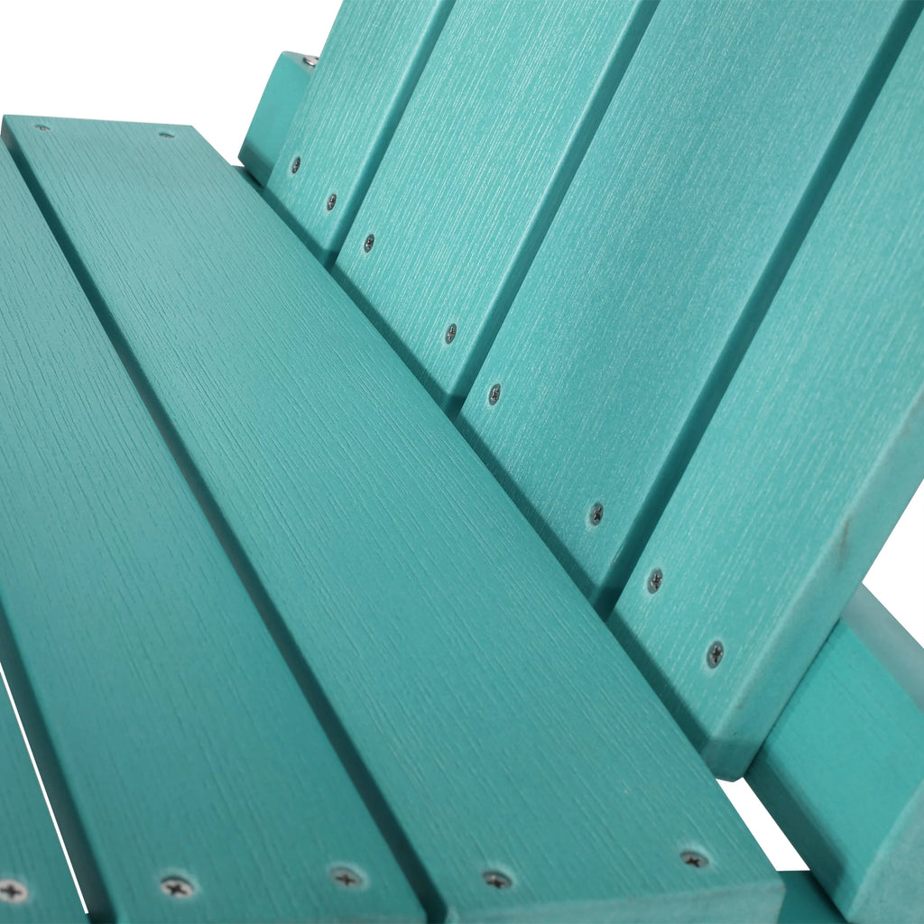 Teal Faux Wood Adirondack Chair Set of 2 R498030