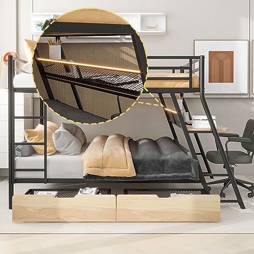 Twin Size Wood Low Loft Bed with Ladder White B5629