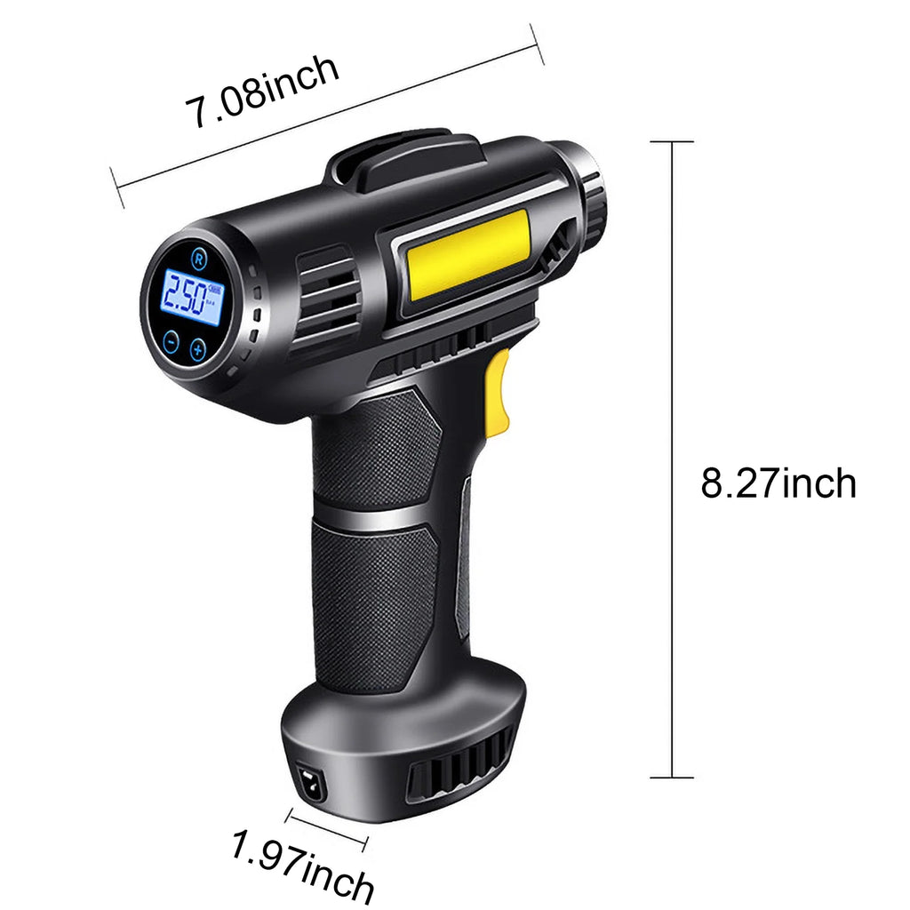 4000mAh Cordless Rechargeable Tire Inflator Air Compressor with Digital Display R407