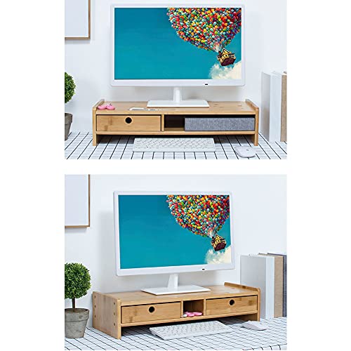 Bamboo Computer Monitor Stand Riser F51852