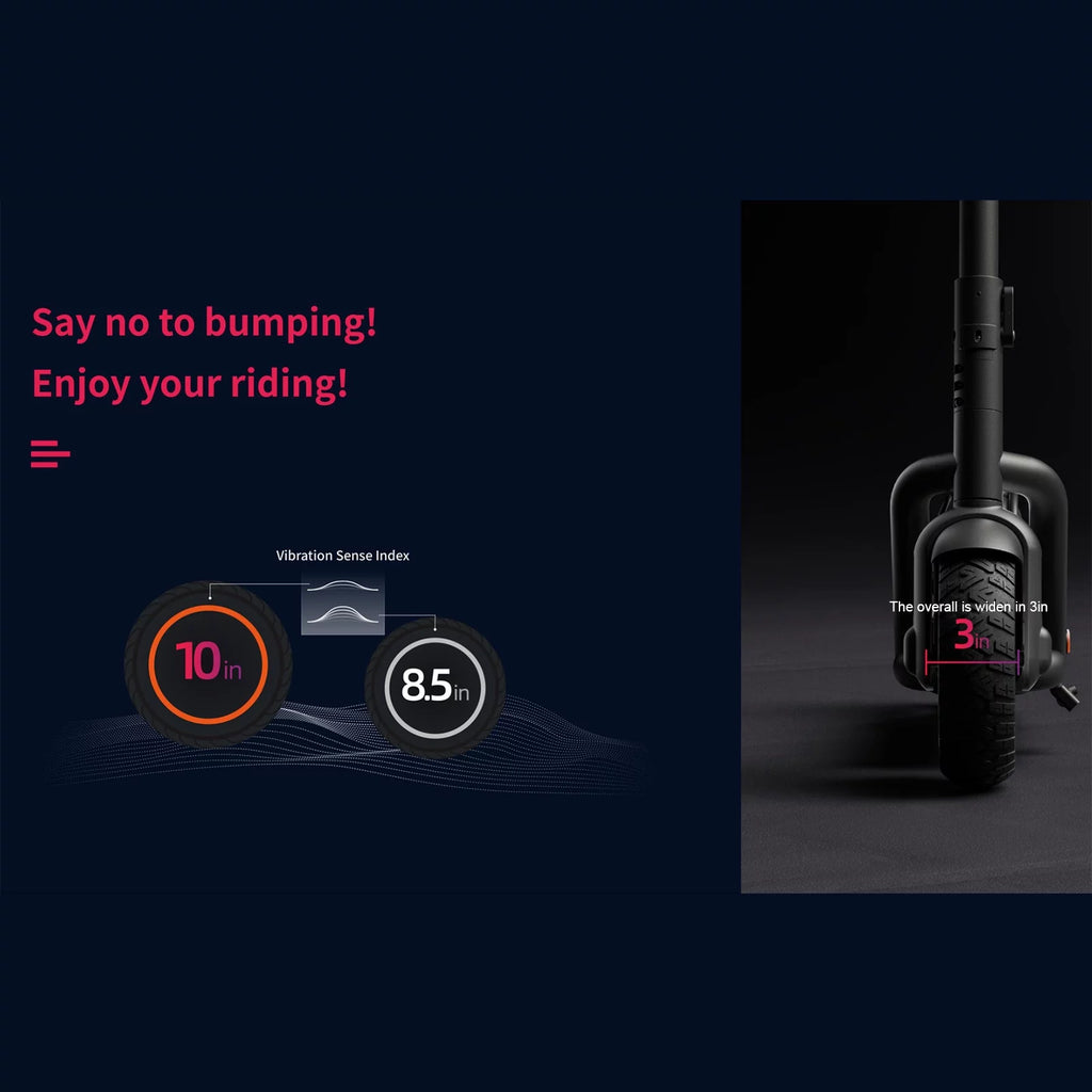N65 Electric Scooter 500W Motor 10'' Tires Dual-braking K58009