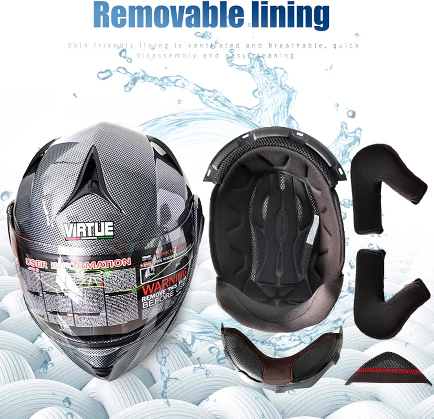 Modular Flip up Full Face Motorcycle Helmet with Sun Shield I899
