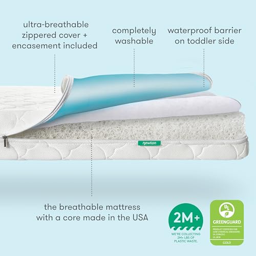 White Waterproof Crib Mattress and Toddler Bed M501586