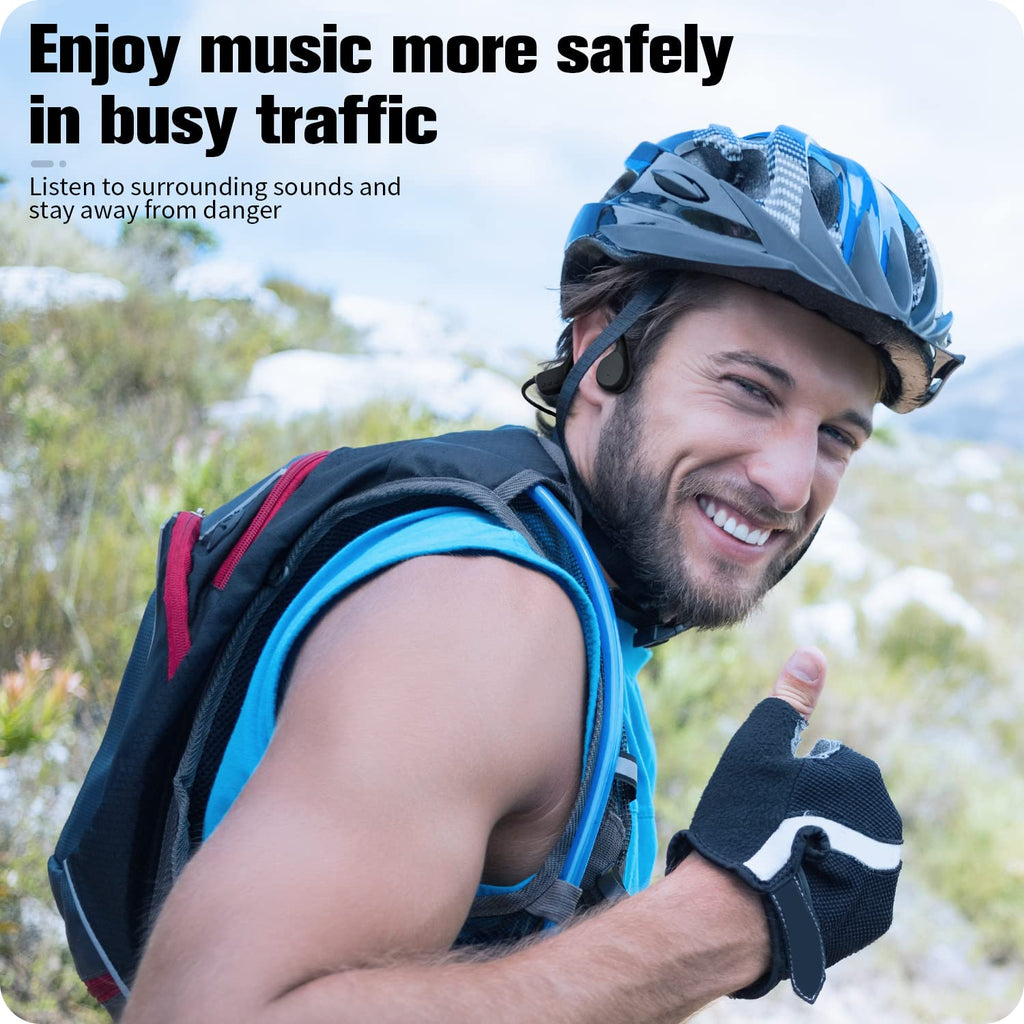 Bone Conduction Wireless Bluetooth 5.0 Open Ear Headphones with 32G Memory IP68 Waterproof G978292