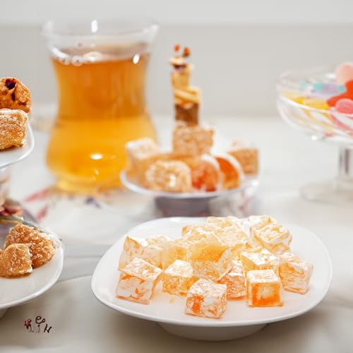 Rose Rahat-Loukoum Traditional Delight 0.55lb Chewy Soft Candy Dessert R5117