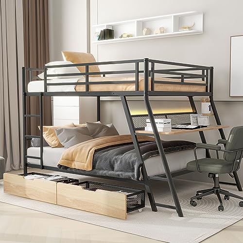 Twin Size Wood Low Loft Bed with Ladder White B5629