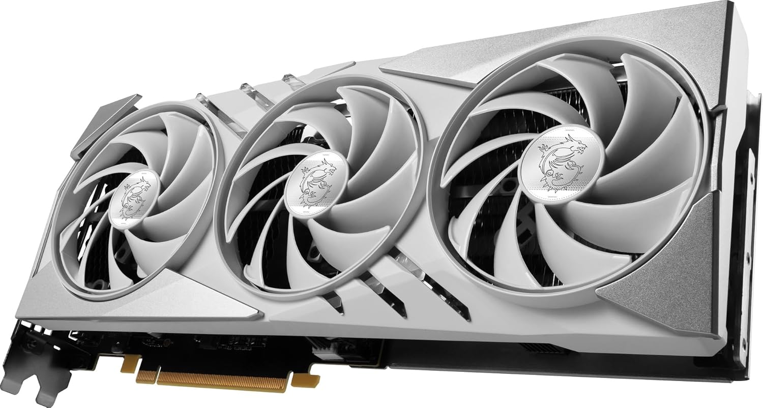 White 12GB RTX 4070 Ti Graphics Card K3427