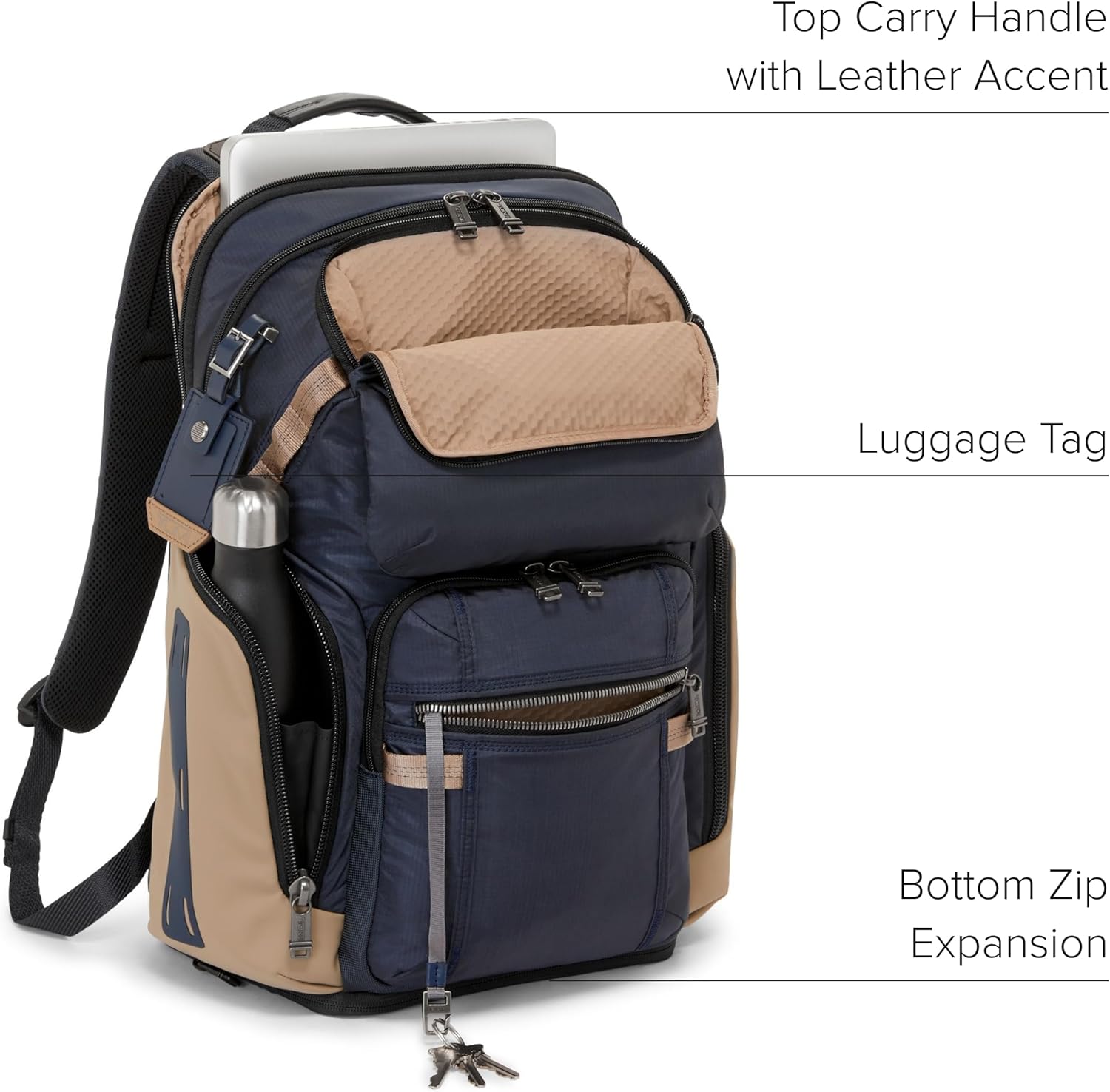 Midnight Navy Khaki Backpack K777