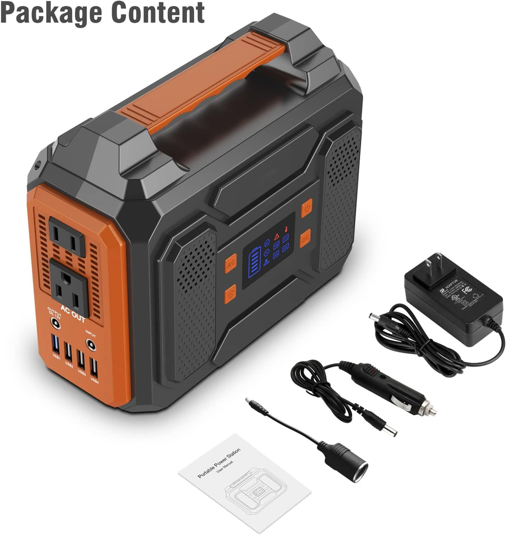 Portable Power Station 300W 280Wh 75000mAh Lithium Battery Backup Power Source with Flashlight D97633