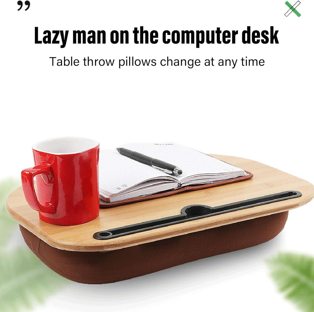Bamboo Laptop Desk with Anti Slip Strip U69656