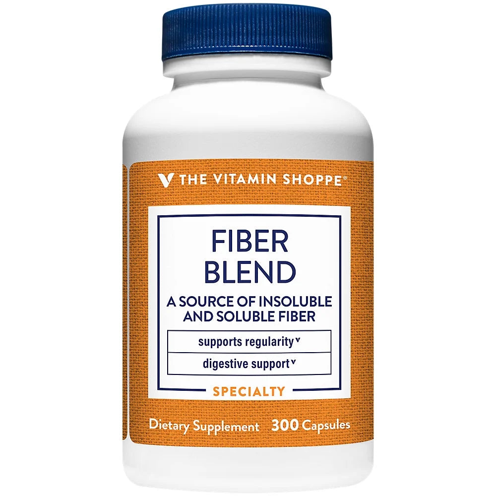 Fiber Blend, Natural Source of Insoluble and Soluble Fiber (300 Capsules) V2181