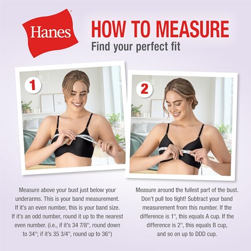 Women's Wireless T-shirt Bra, Moisture-wicking Convertible Smoothing Bra K2887