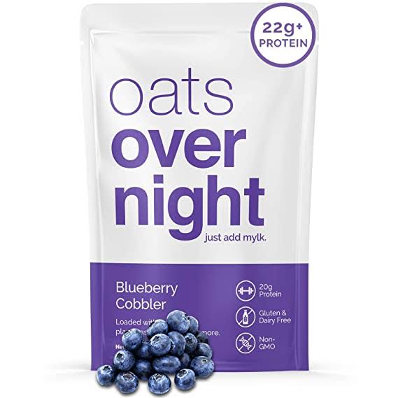 Plant Based Blueberry Cobbler High-Protein Low-Sugar Gluten-Free 2.6oz per Pack E42456
