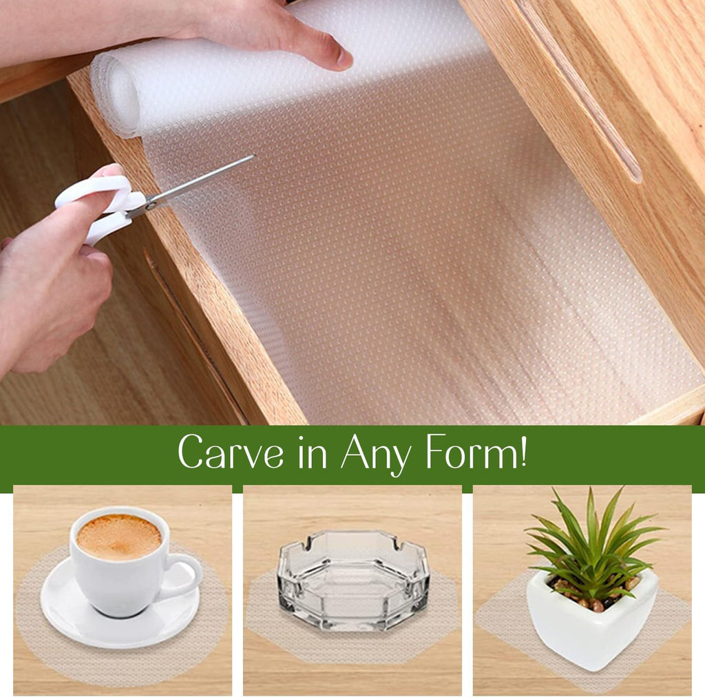 17.7 INCHES x 33 FEET Non-Slip EVA Kitchen Shelf Liner Z138