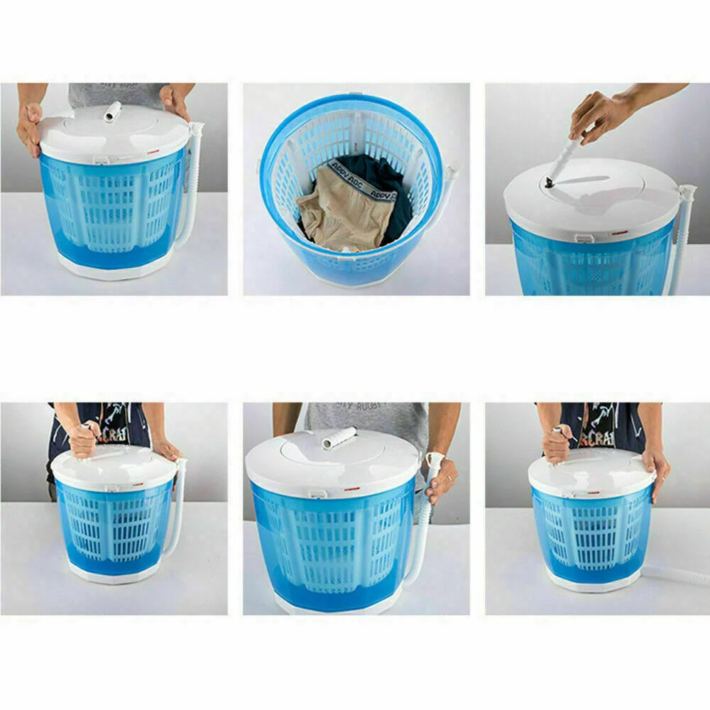 Portable Mini Washer with Spin Dryer Combo V4459