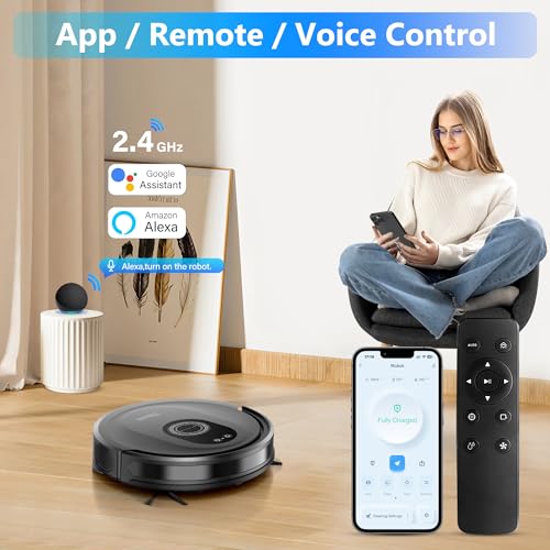 5000Pa Robot Vacuum and Mop Combo with Self-Charge T581775