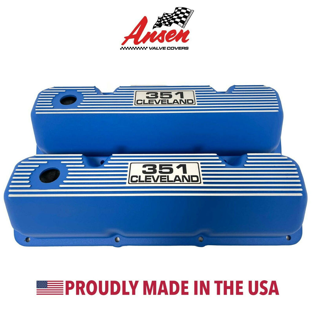 Blue 351 Cleveland Valve Covers D507778