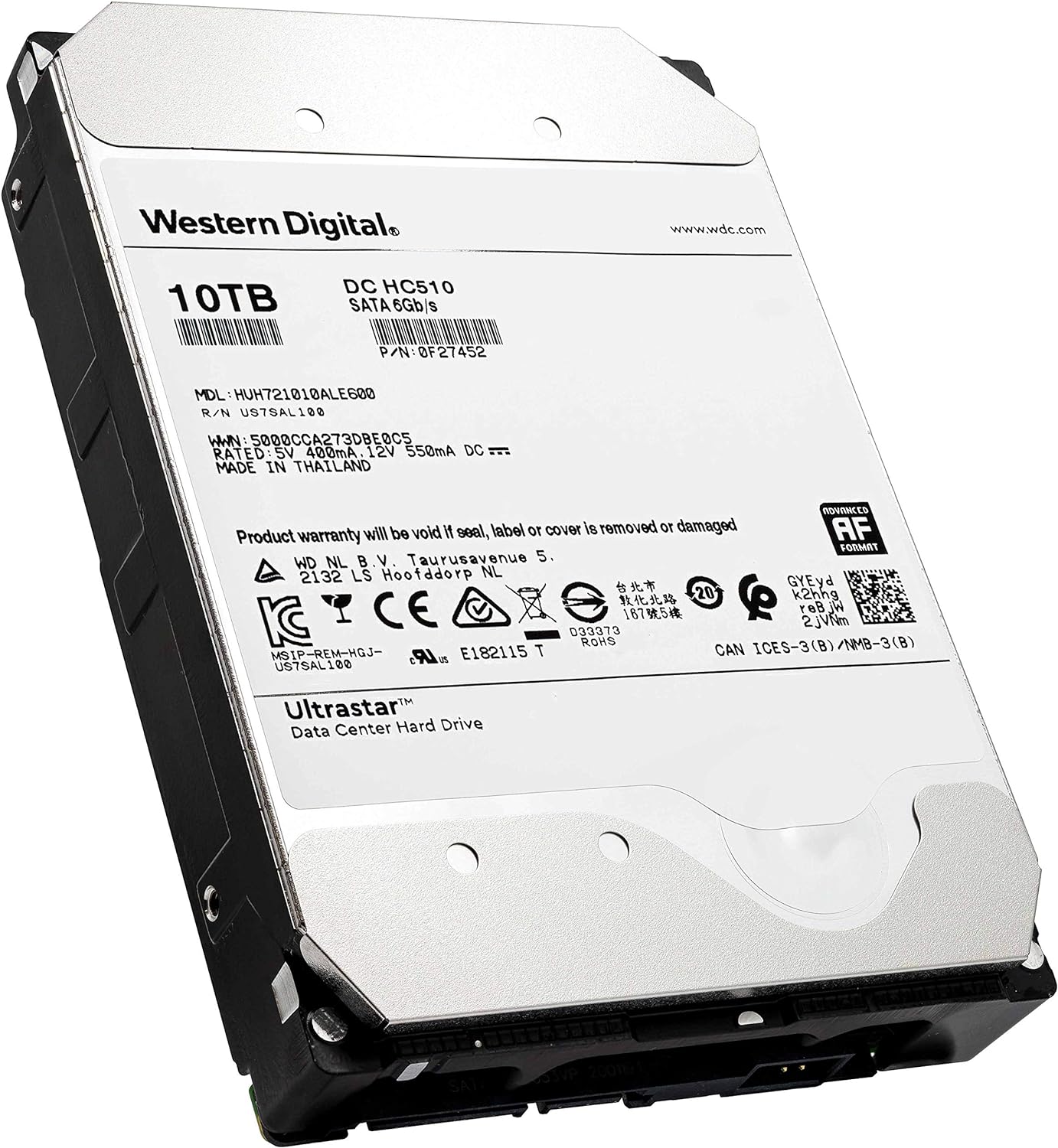 10TB SATA 7200 RPM 256MB Cache 3.5in Enterprise Hard Drive L177