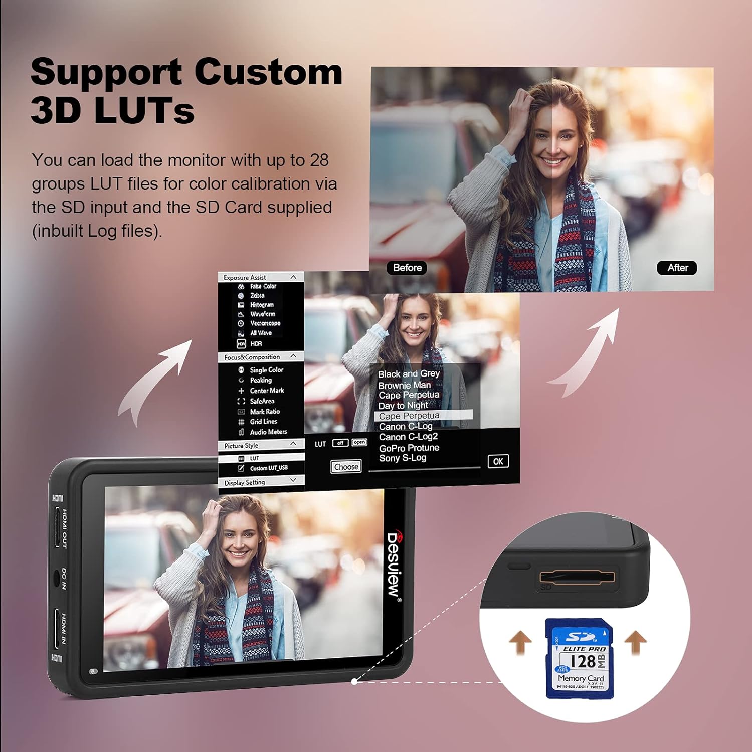 5.5 inch Touch Screen Camera Monitor with HDR Z48208