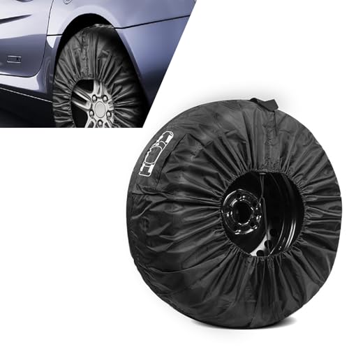 Black 41.33" x 18.11" Car Spare Tire Cover U4748