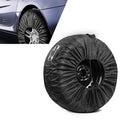 Black 41.33" x 18.11" Car Spare Tire Cover U4748