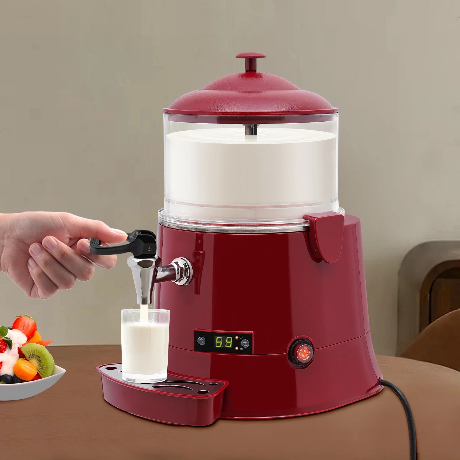 5L Stainless Steel Electric Hot Chocolate Dispenser J663