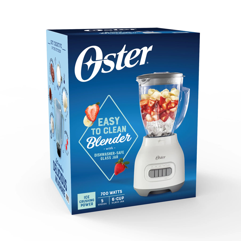 White 6-Cup Glass Jar Blender X8050