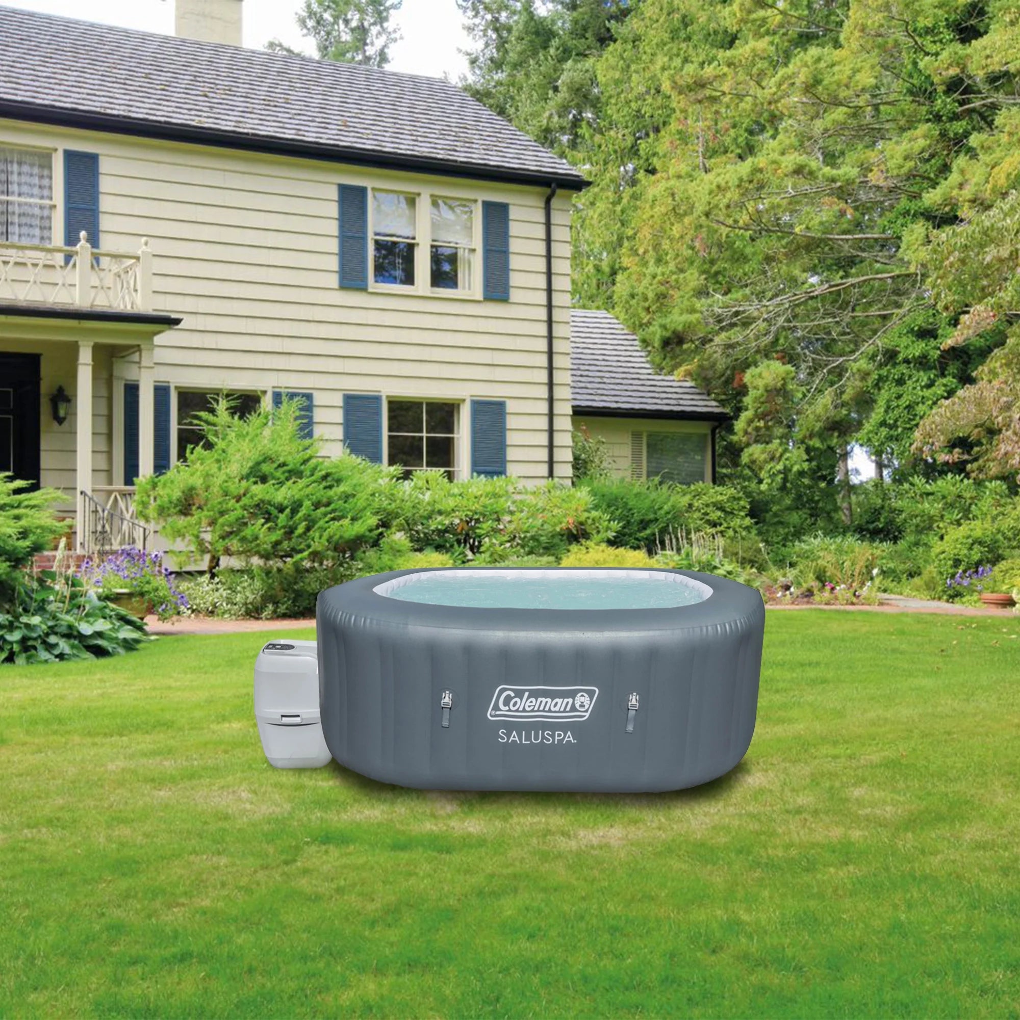 6 Person Inflatable Hot Tub with Spa Cover X805