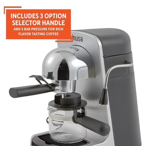 4 Cup Espresso Cappuccino Maker, Black X821