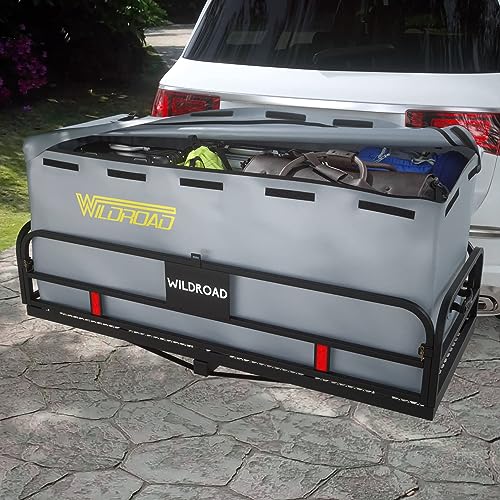 60" x 24" x 14" Hitch Cargo Carrier with Waterproof Cargo Bag S364